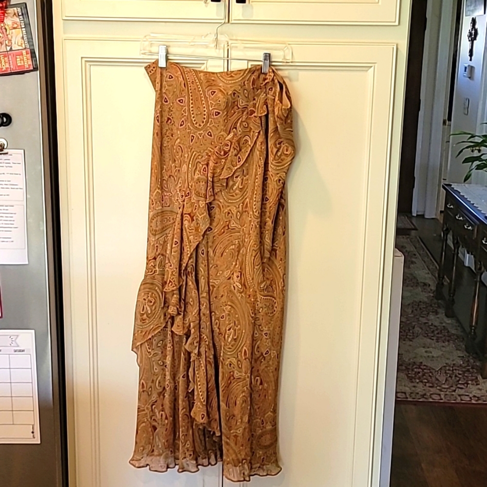 RALPH LAUREN Paisley maxi skirt, Ladies Size XL